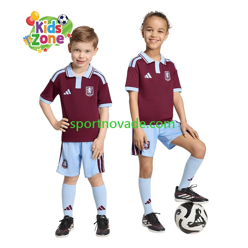 Aston Villa Heim Trikot Kinder Kurzarm 2026-2027