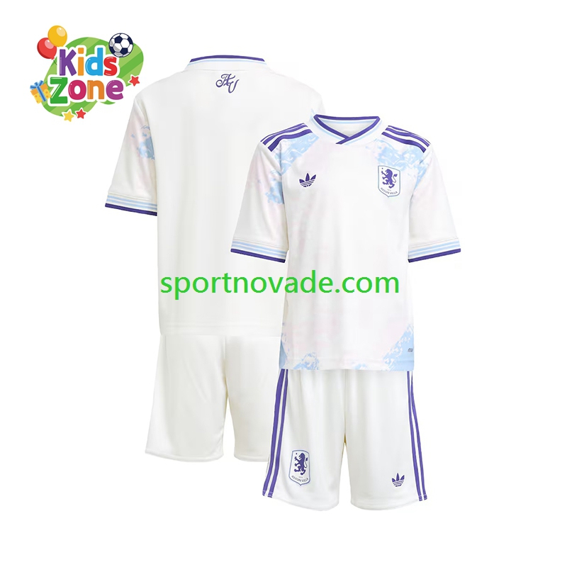 Aston Villa Dritt Trikot Kinder Kurzarm 2025-2026