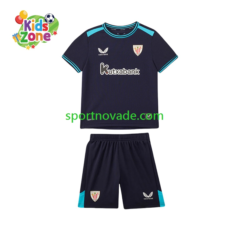 Athletic Bilbao Auswärts Trikot Kinder Kurzarm 2025-2026