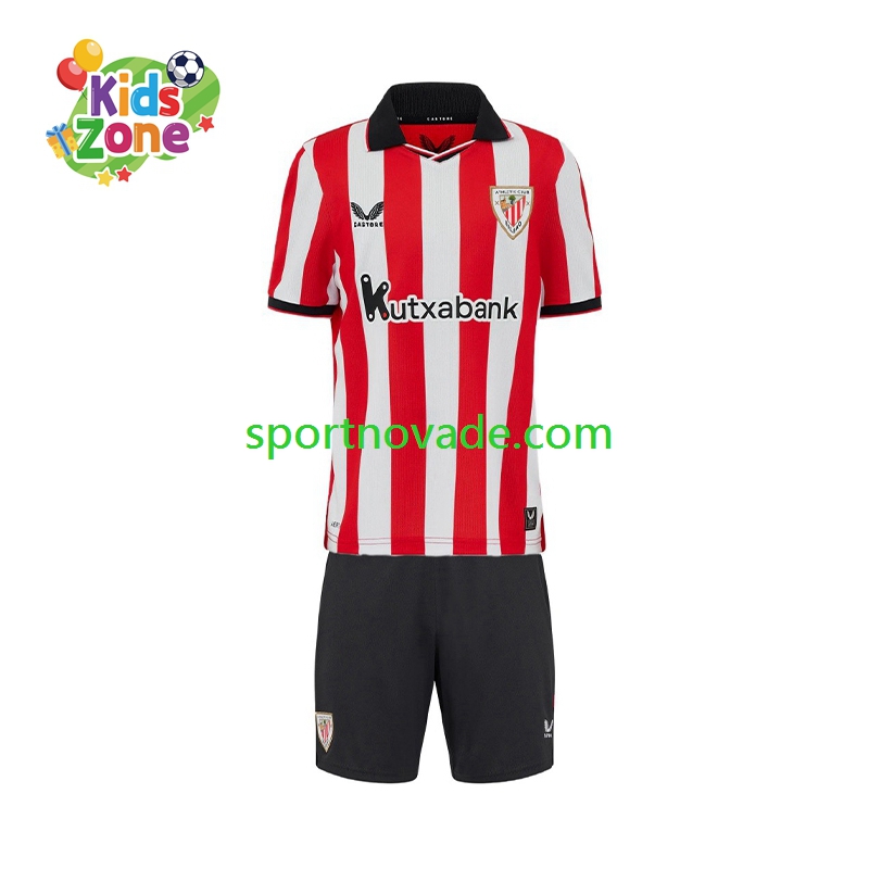 Athletic Bilbao Heim Trikot Kinder Kurzarm 2025-2026