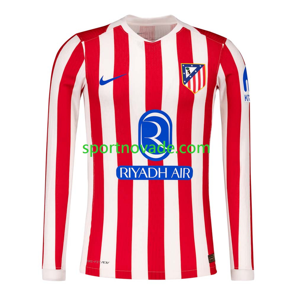 Atlético Madrid Heim Trikot Herren Langarm 2025-2026
