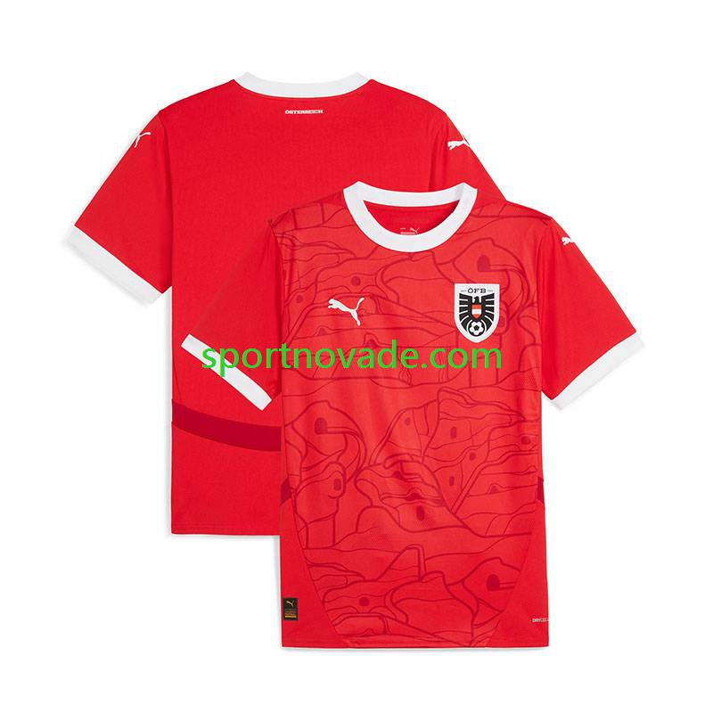 Österreich Heim Trikot Herren Kurzarm Euro 2024