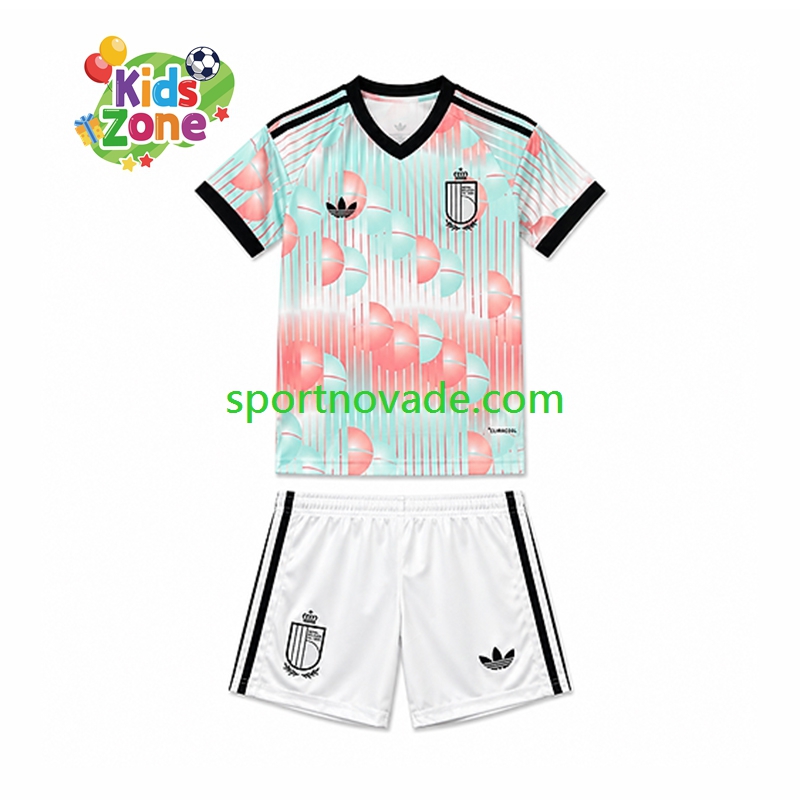 Belgien Auswärts Trikot Kinder Kurzarm World Cup 2026