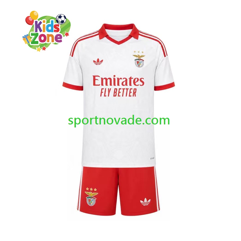 Benfica Auswärts Trikot Kinder Kurzarm 2026-2027