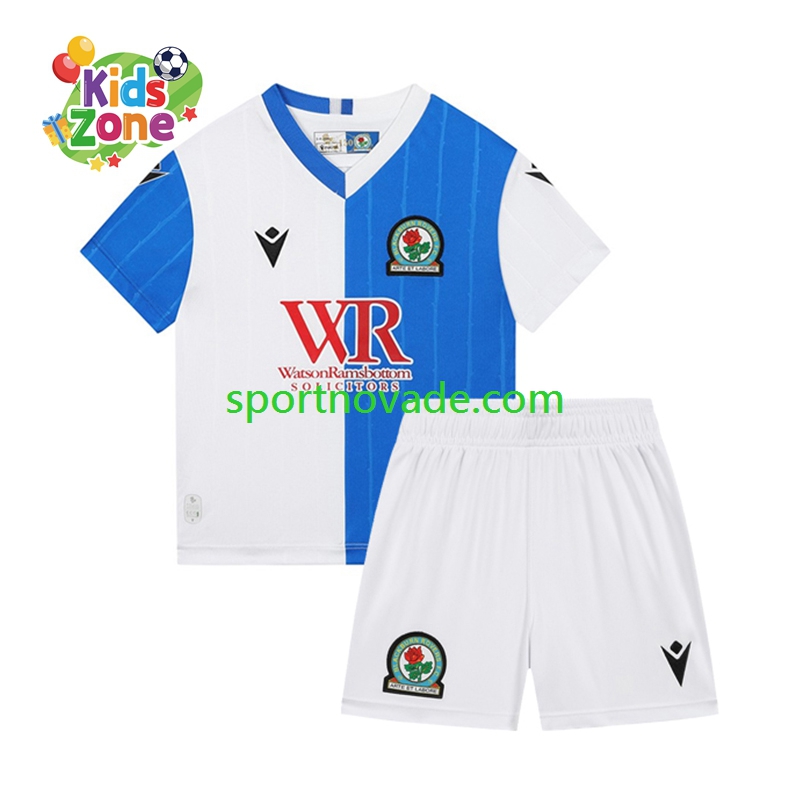 Blackburn Rovers Heim Trikot Kinder Kurzarm 2025-2026