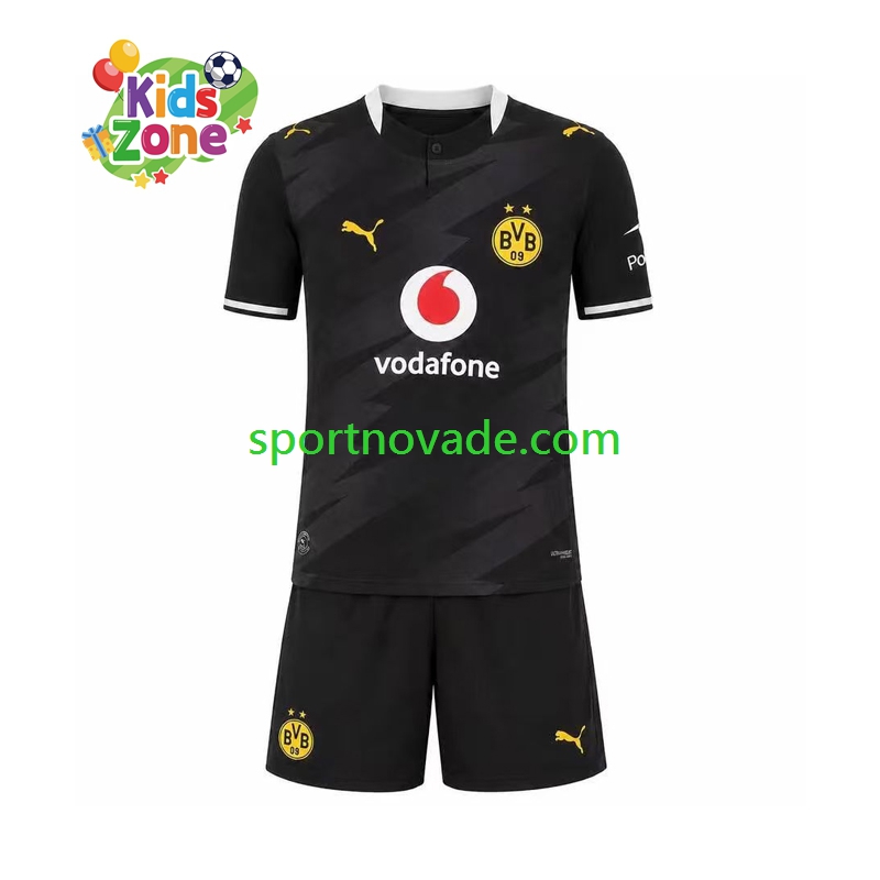 Borussia Dortmund Auswärts Trikot Kinder Kurzarm 2026-2027