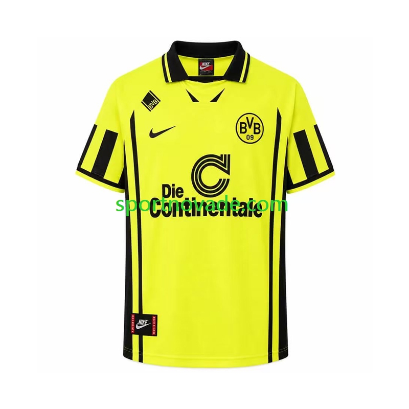 Borussia Dortmund Retro Heim Trikot Herren Kurzarm 1996