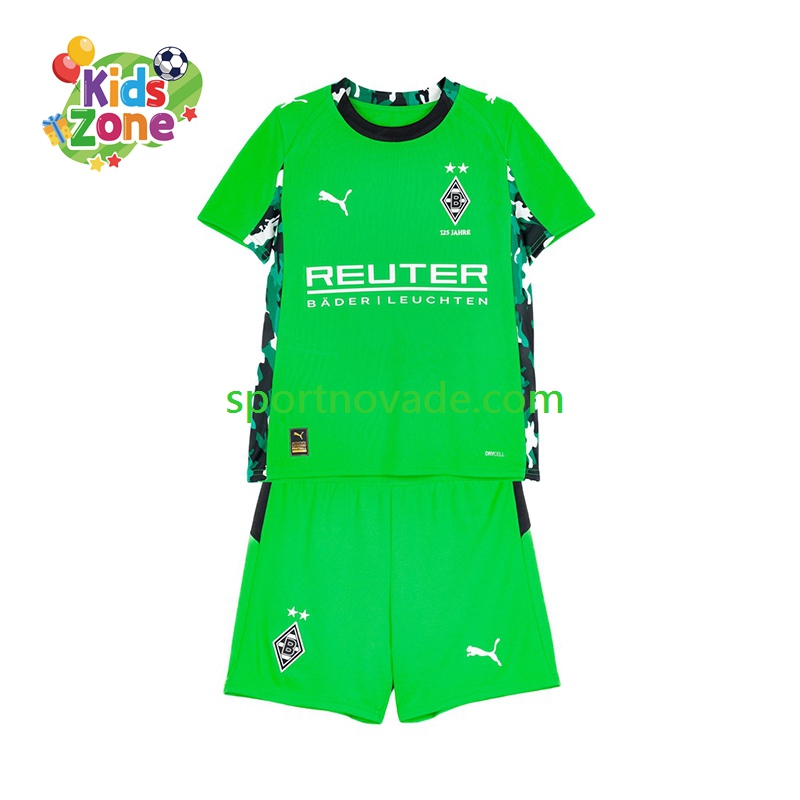 Borussia Monchengladbach Auswärts Trikot Kinder Kurzarm 2025-2026