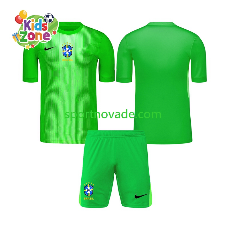 Brasilien Torwart Heim Trikot Kinder Kurzarm 2026