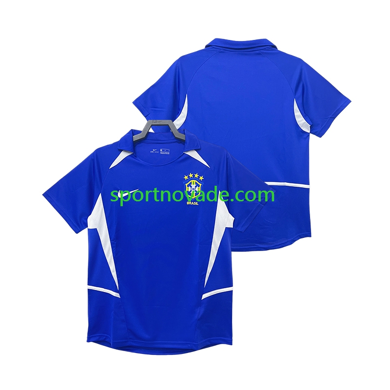Brasilien Retro Auswärts Trikot Herren Kurzarm 2002