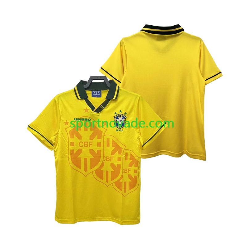 Brasilien Retro Heim Trikot Herren Kurzarm 1994