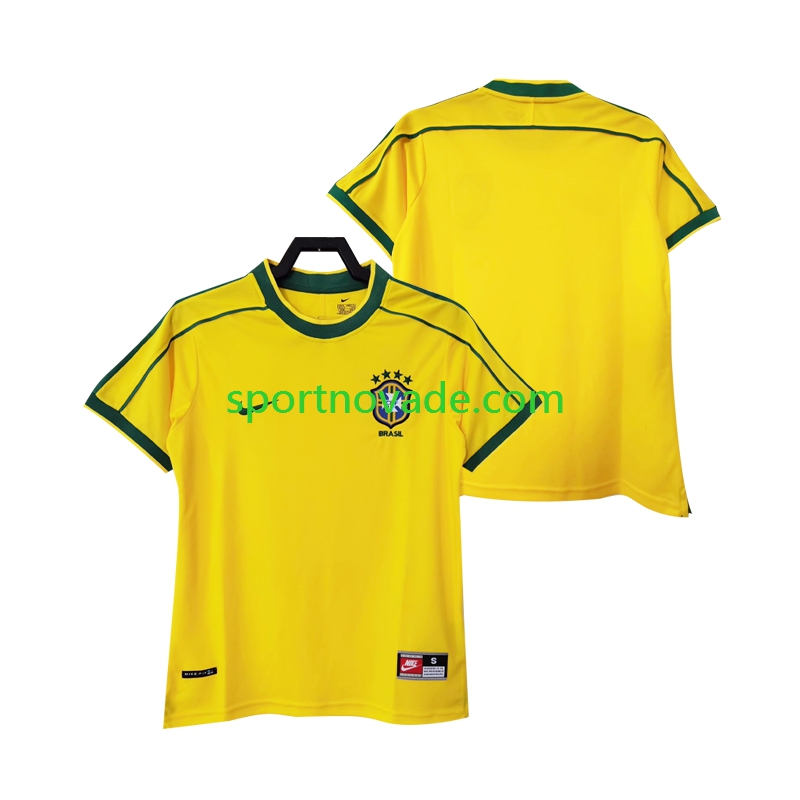 Brasilien Retro Heim Trikot Herren Kurzarm 1998