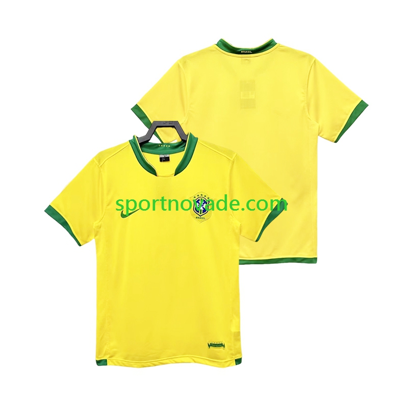 Brasilien Retro Heim Trikot Herren Kurzarm 2006