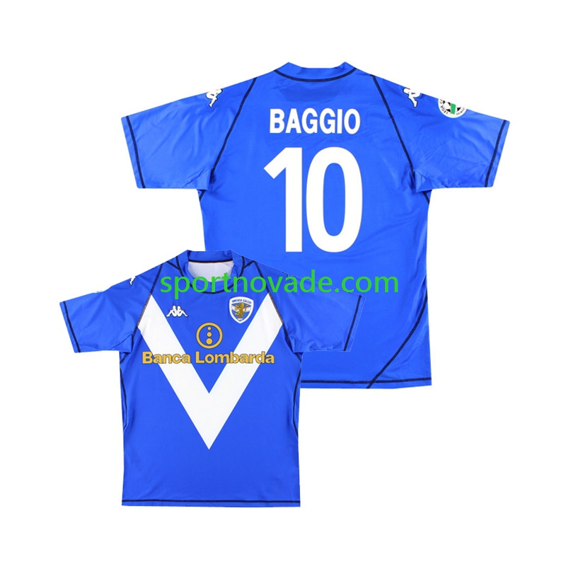 Brescia Calcio Baggio 10 Retro Heim Trikot Herren Kurzarm 2003 2004