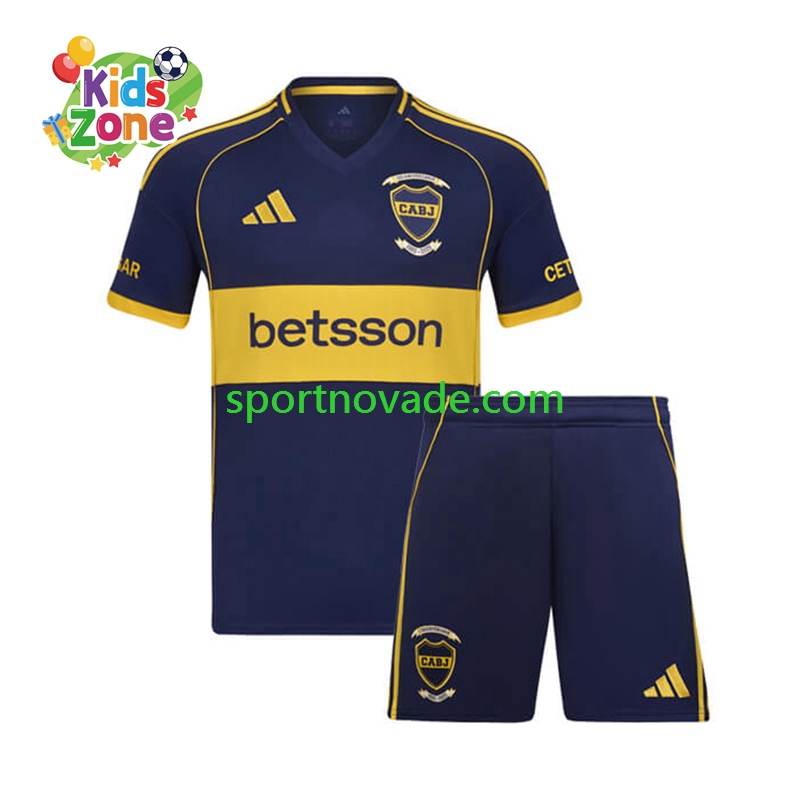 Boca Juniors Heim Trikot Kinder Kurzarm 2025-2026