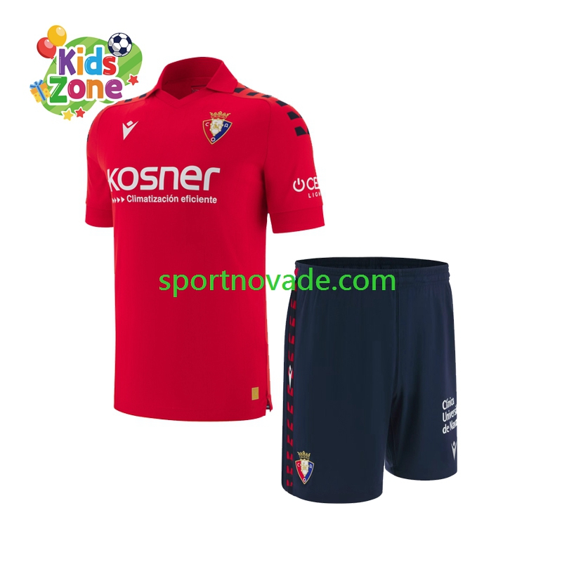 CA Osasuna Heim Trikot Kinder Kurzarm 2025-2026