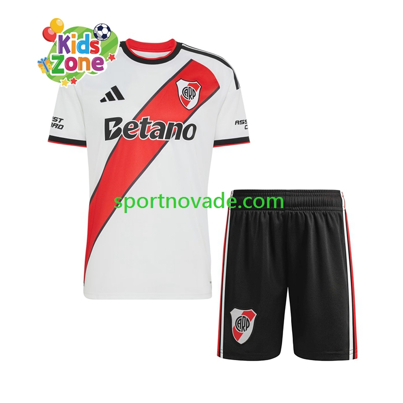 River Plate Heim Trikot Kinder Kurzarm 2026-2027