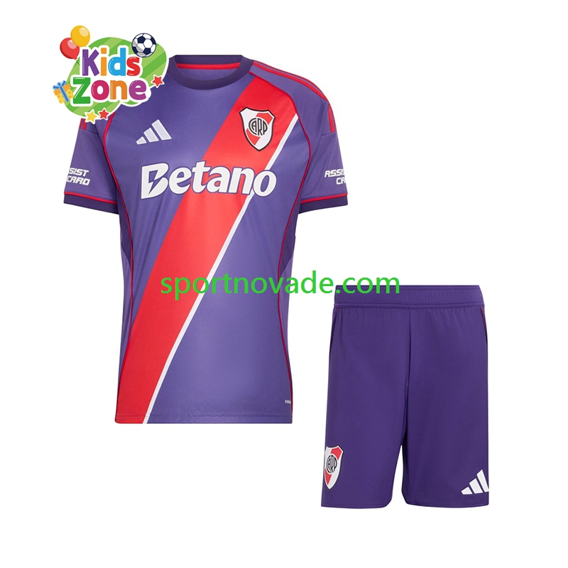 River Plate Dritt Trikot Kinder Kurzarm 2026-2027