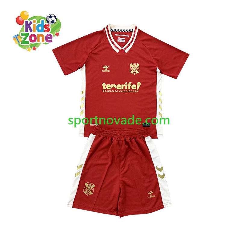 CD Tenerife Auswärts Trikot Kinder Kurzarm 2025-2026