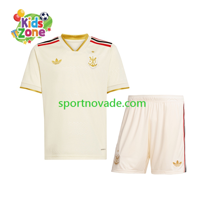 CR Flamengo Dritt Trikot Kinder Kurzarm 2025-2026