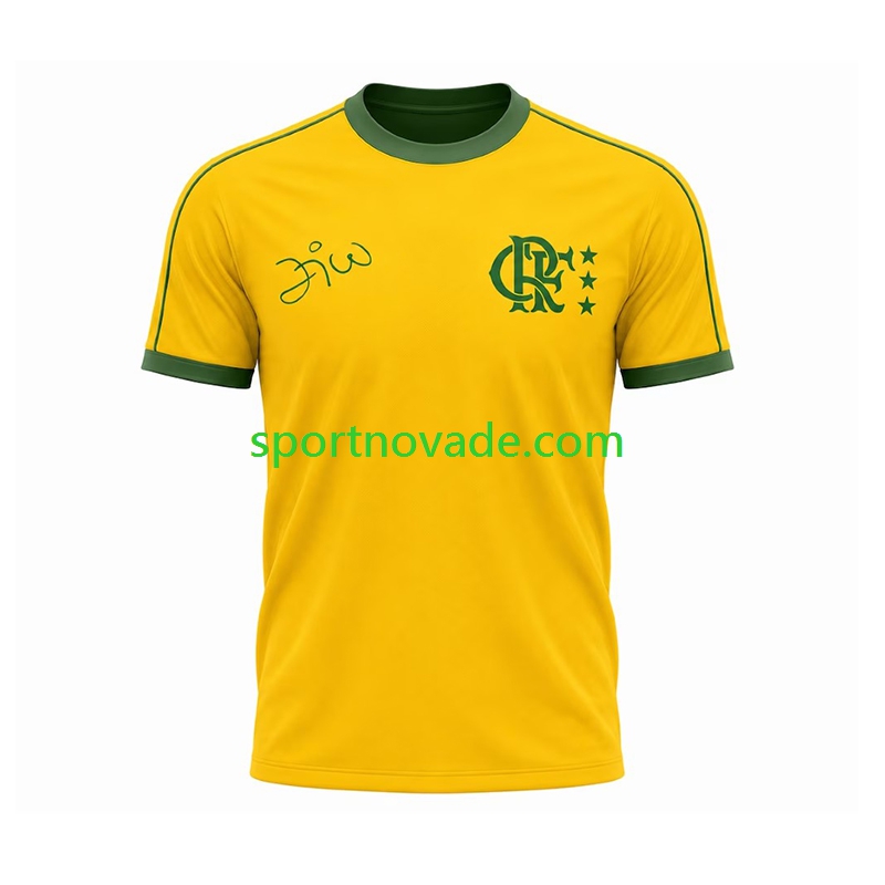 CR Flamengo Retro Heim Trikot Herren Kurzarm
