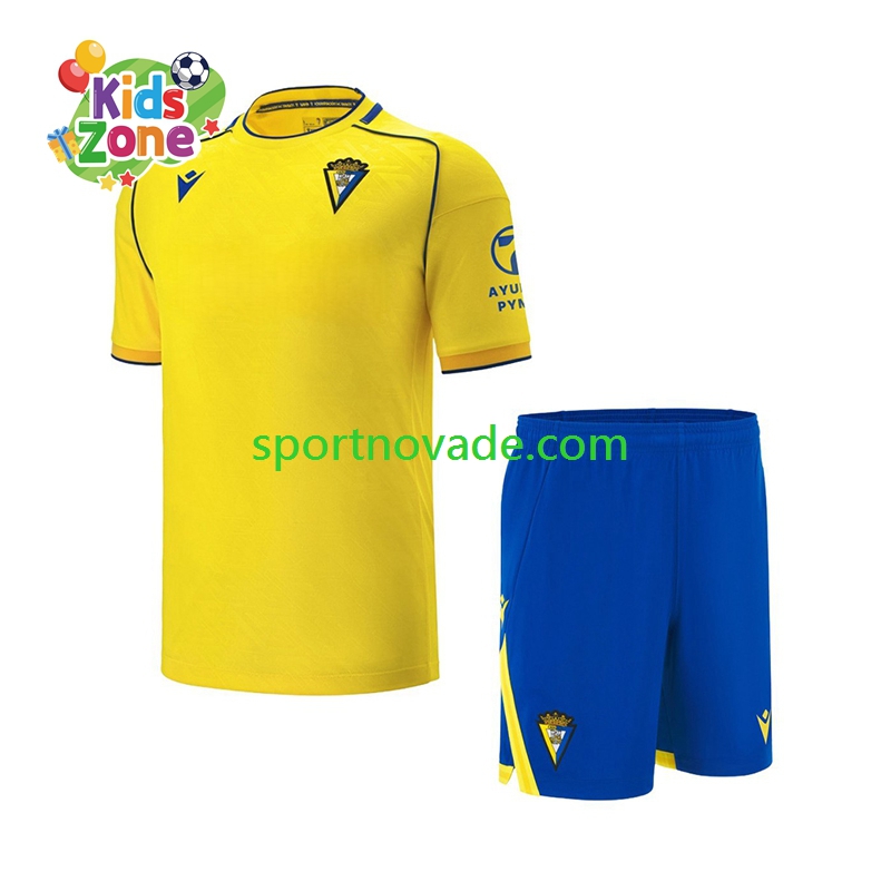 Cádiz CF Heim Trikot Kinder Kurzarm 2025-2026