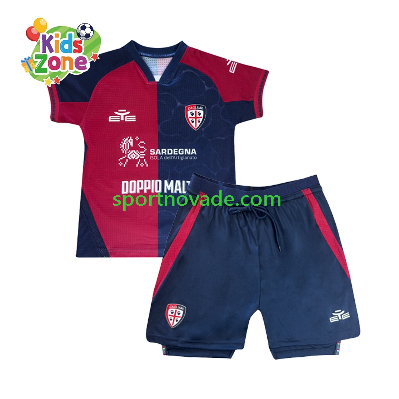 Cagliari Heim Trikot Kinder Kurzarm 2025-2026