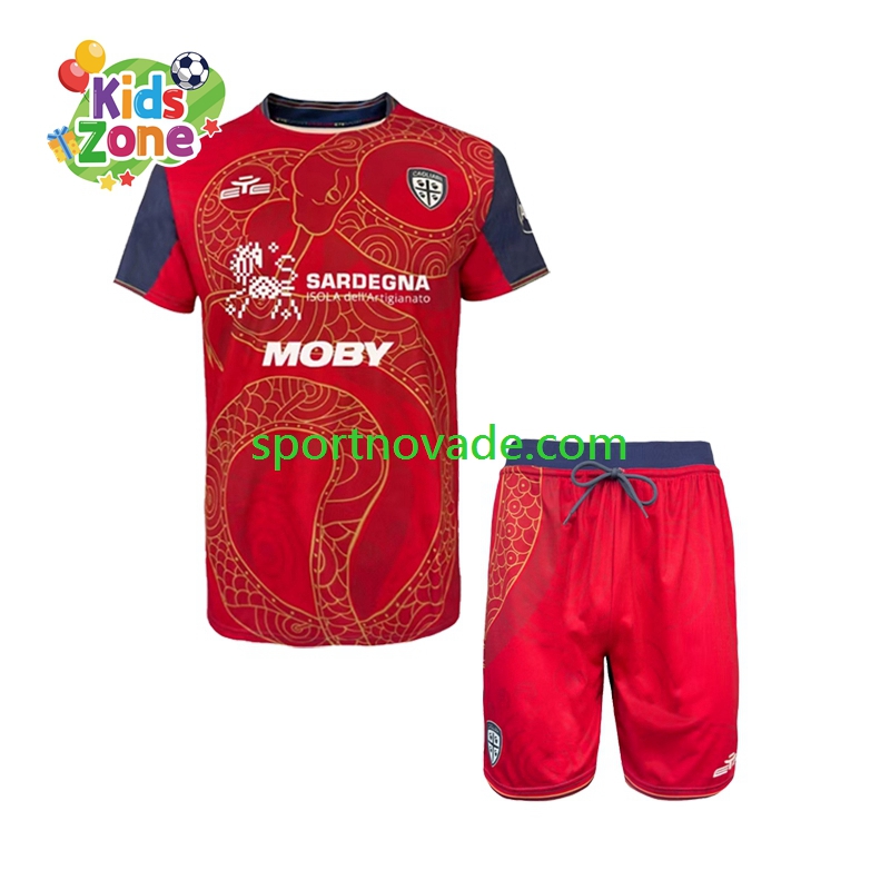 Cagliari Special Heim Trikot Kinder Kurzarm 2025-2026