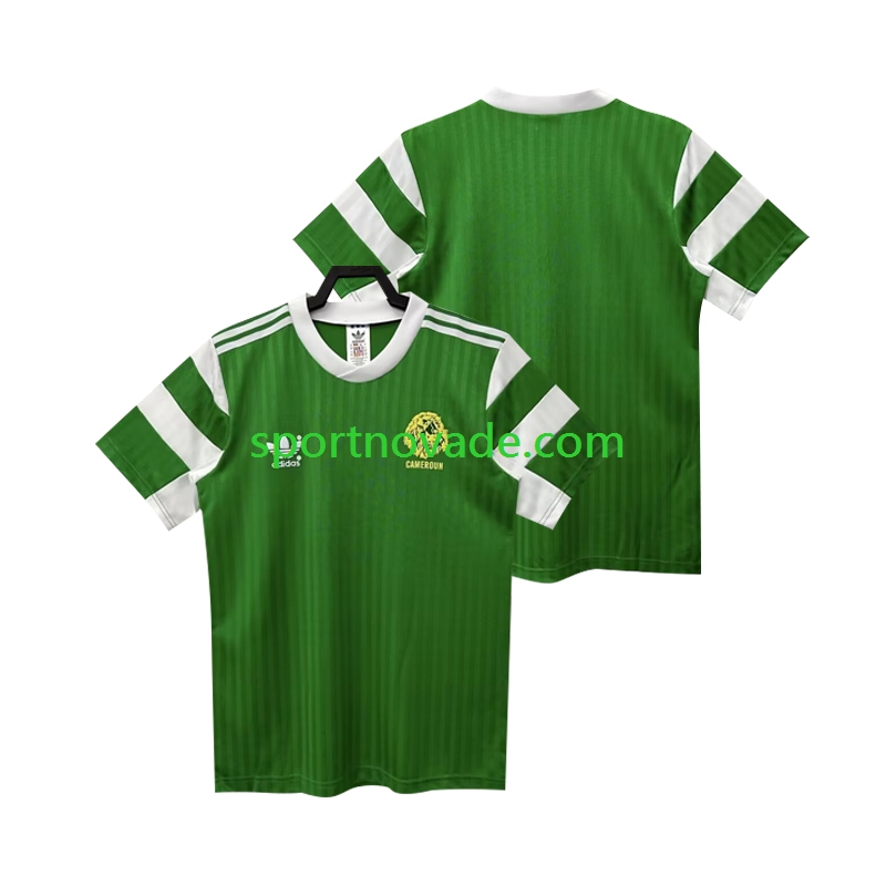 Kamerun Retro Heim Trikot Herren Kurzarm 1990