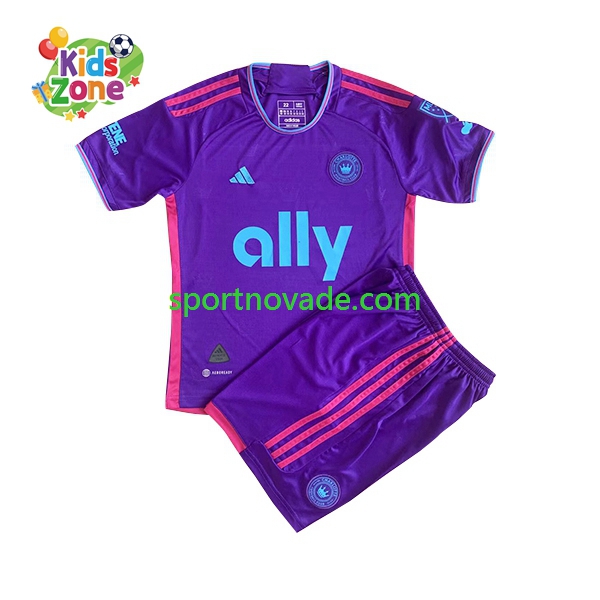 Charlotte FC Auswärts Trikot Kinder Kurzarm 2023