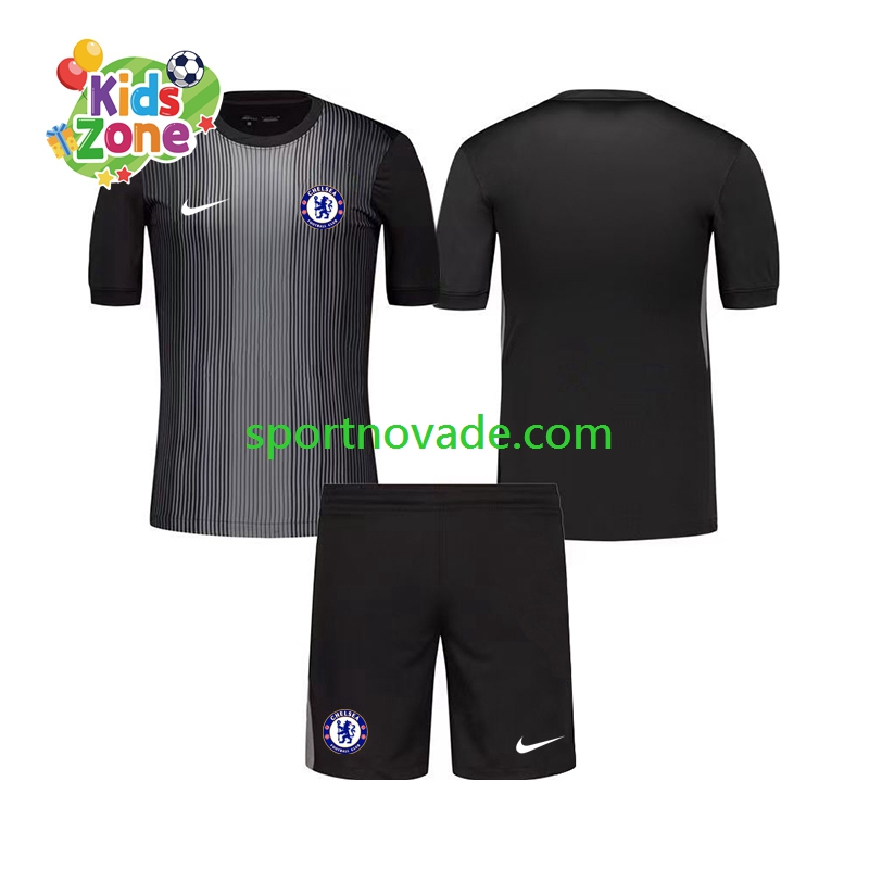Chelsea Torwart Heim Trikot Kinder Kurzarm 2025-2026