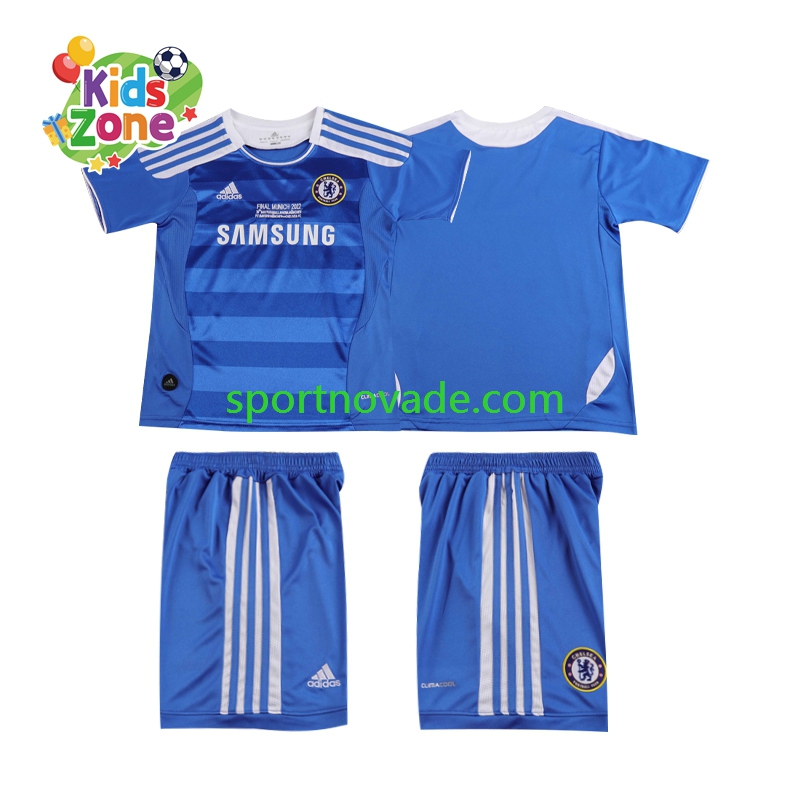 Chelsea Retro Heim Trikot Kinder Kurzarm 2011 2012