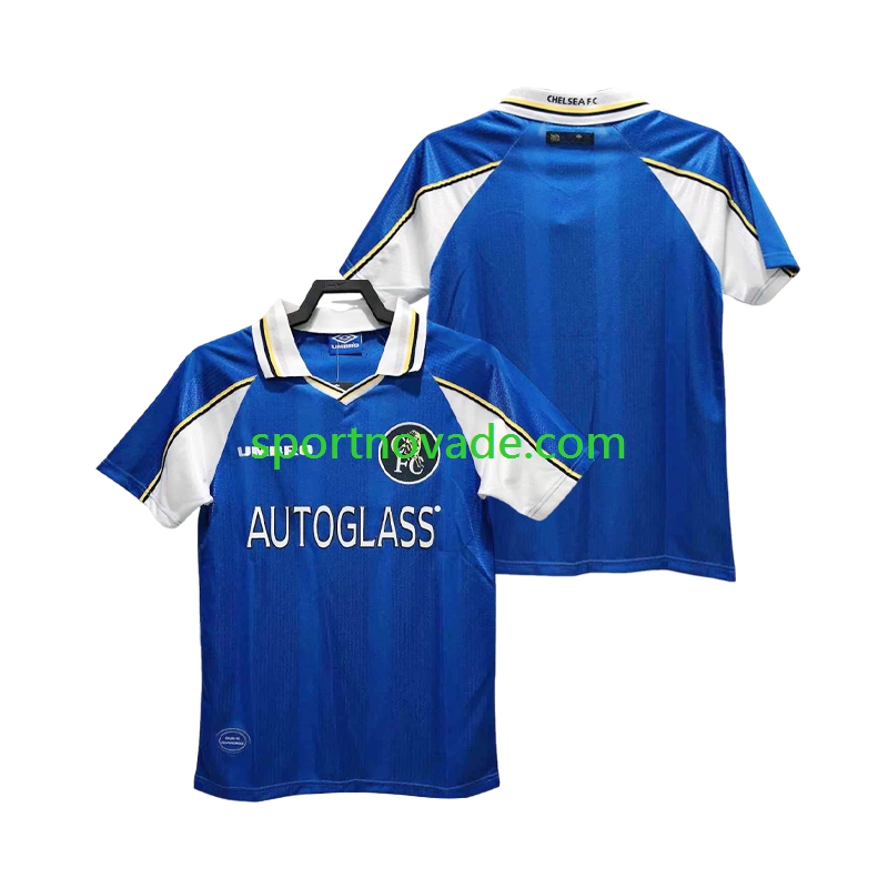 Chelsea Retro Heim Trikot Herren Kurzarm 1997 1999