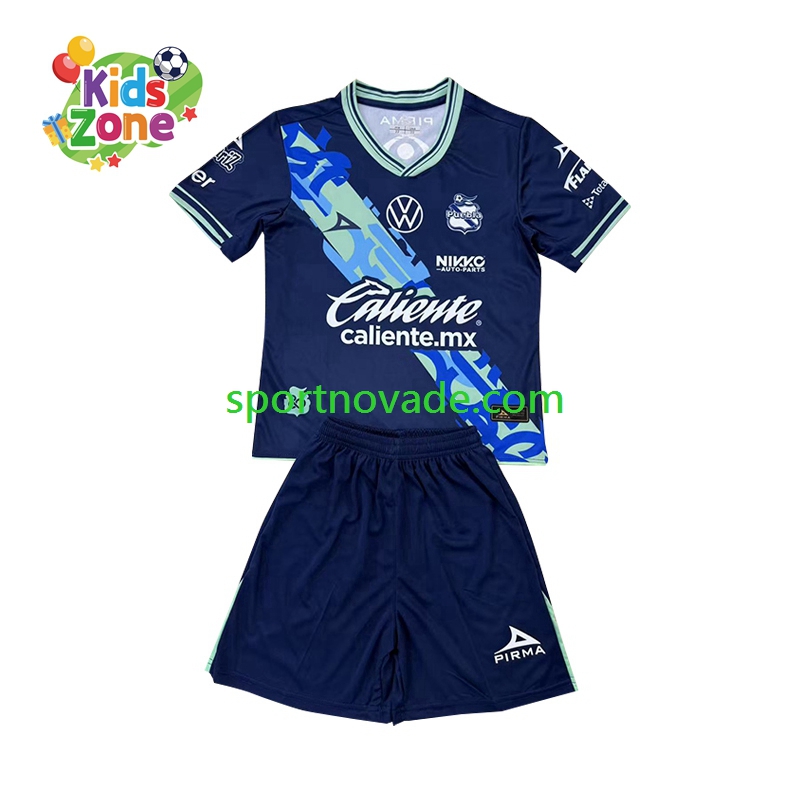 Club Puebla Auswärts Trikot Kinder Kurzarm 2024-2025