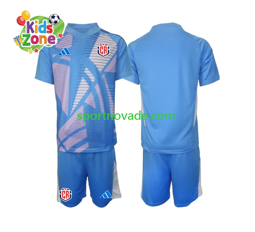 Costa Rica Torwart Heim Trikot Kinder Kurzarm 2024