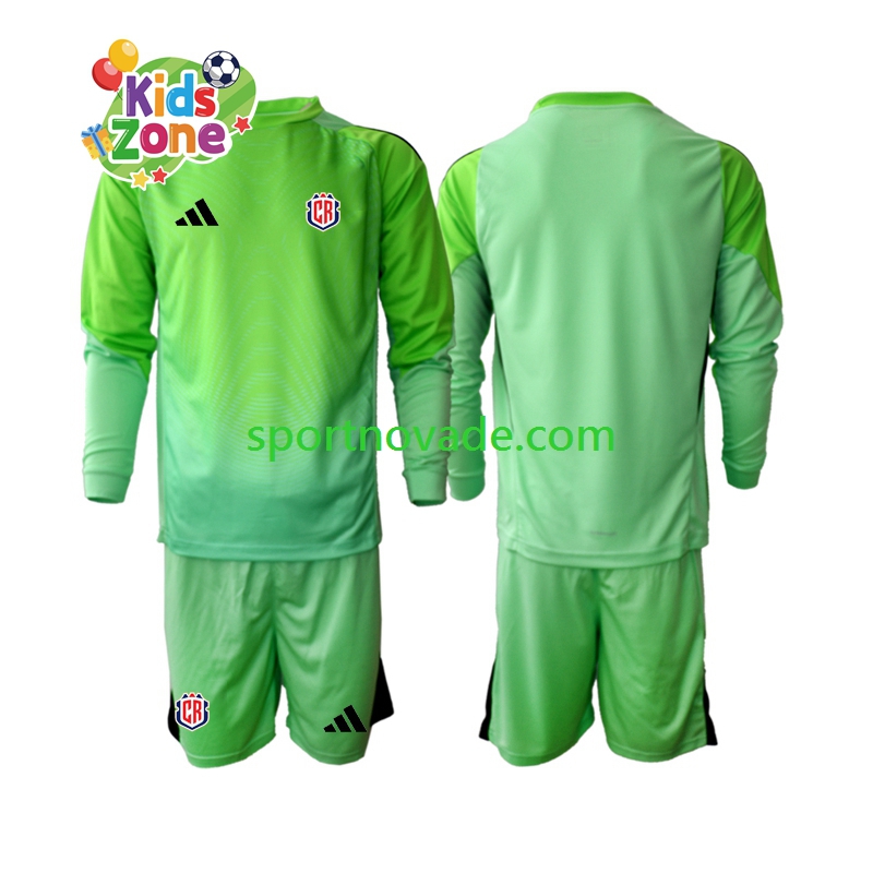 Costa Rica Torwart Heim Trikot Kinder Langarm 2025