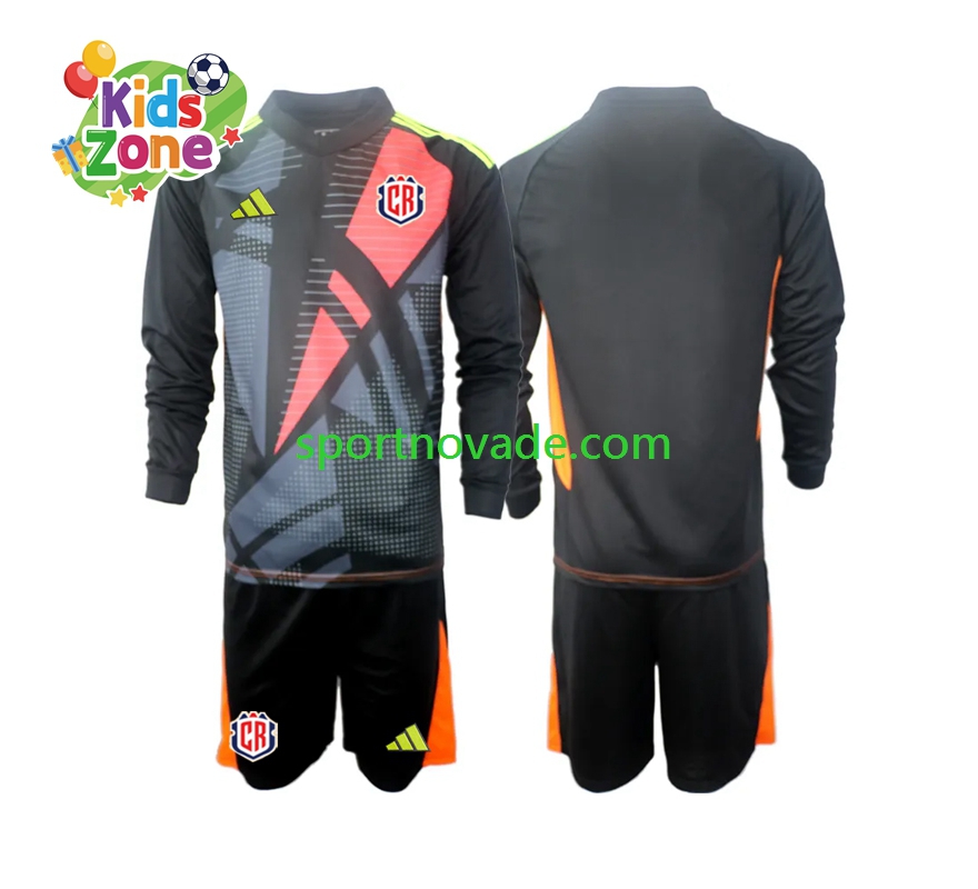 Costa Rica Torwart Dritt Trikot Kinder Langarm 2024