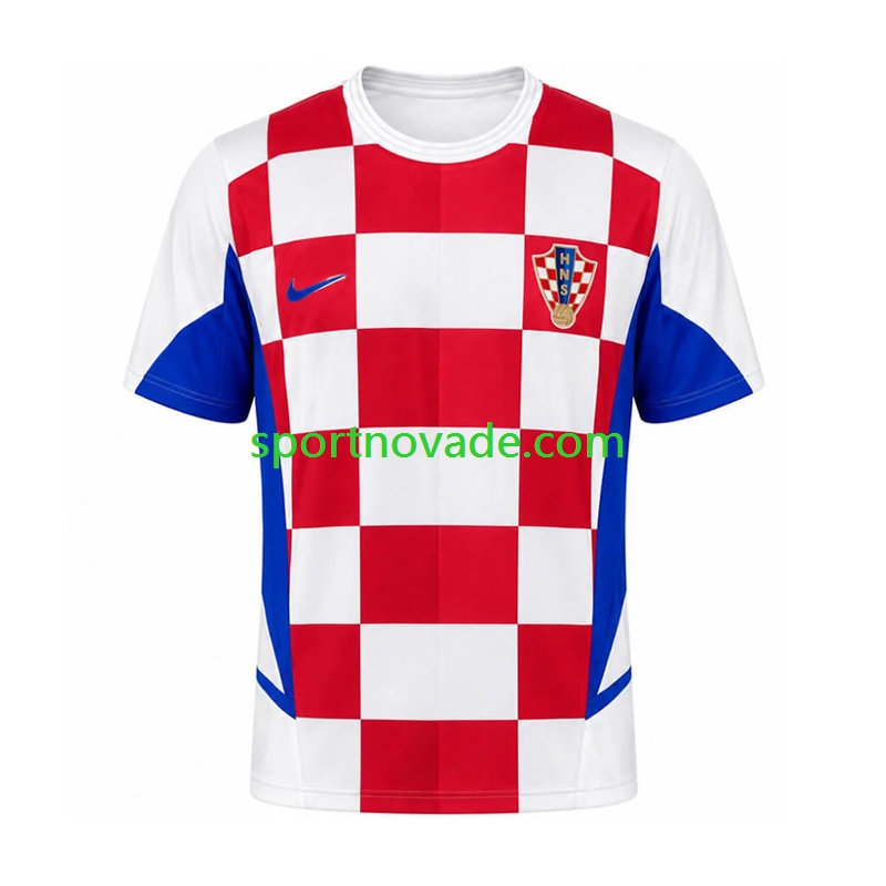 Kroatien Retro Heim Trikot Herren Kurzarm 2002