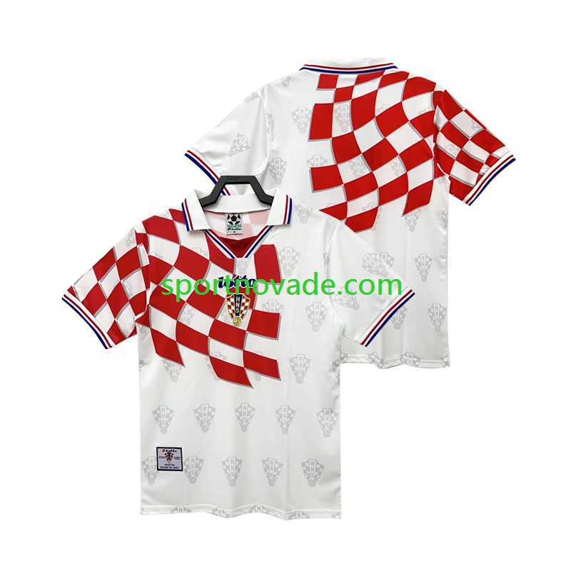 Kroatien Retro Heim Trikot Herren Kurzarm 1998