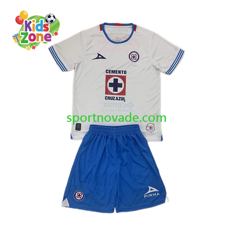Cruz Azul Auswärts Trikot Kinder Kurzarm 2024-2025