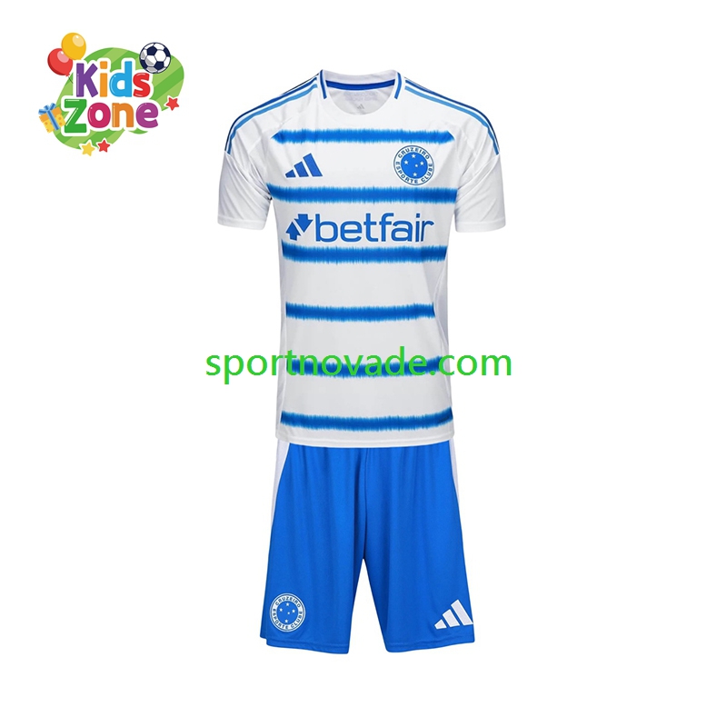 Cruzeiro Auswärts Trikot Kinder Kurzarm 2025-2026