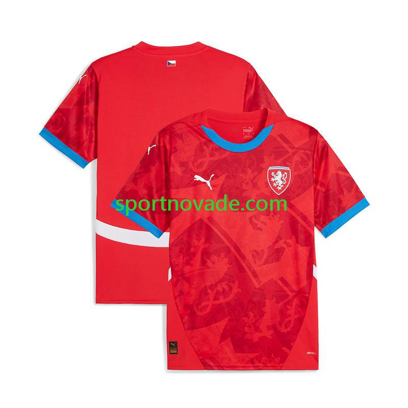 Tschechien Heim Trikot Herren Kurzarm Euro 2024
