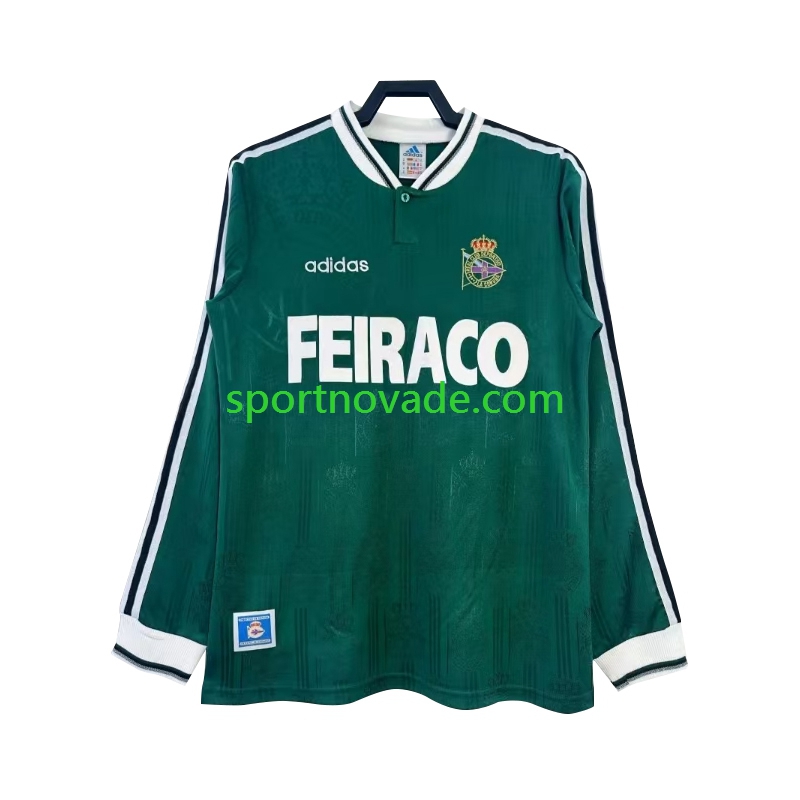 Deportivo La Coruna Retro Auswärts Trikot Herren Langarm 1999