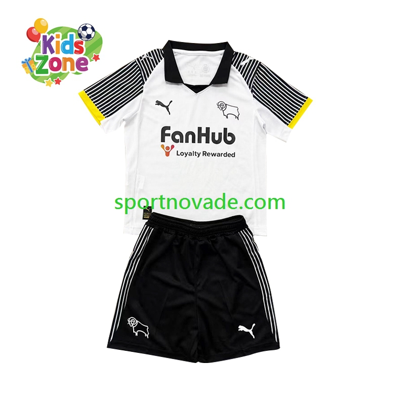 Derby County Heim Trikot Kinder Kurzarm 2025-2026