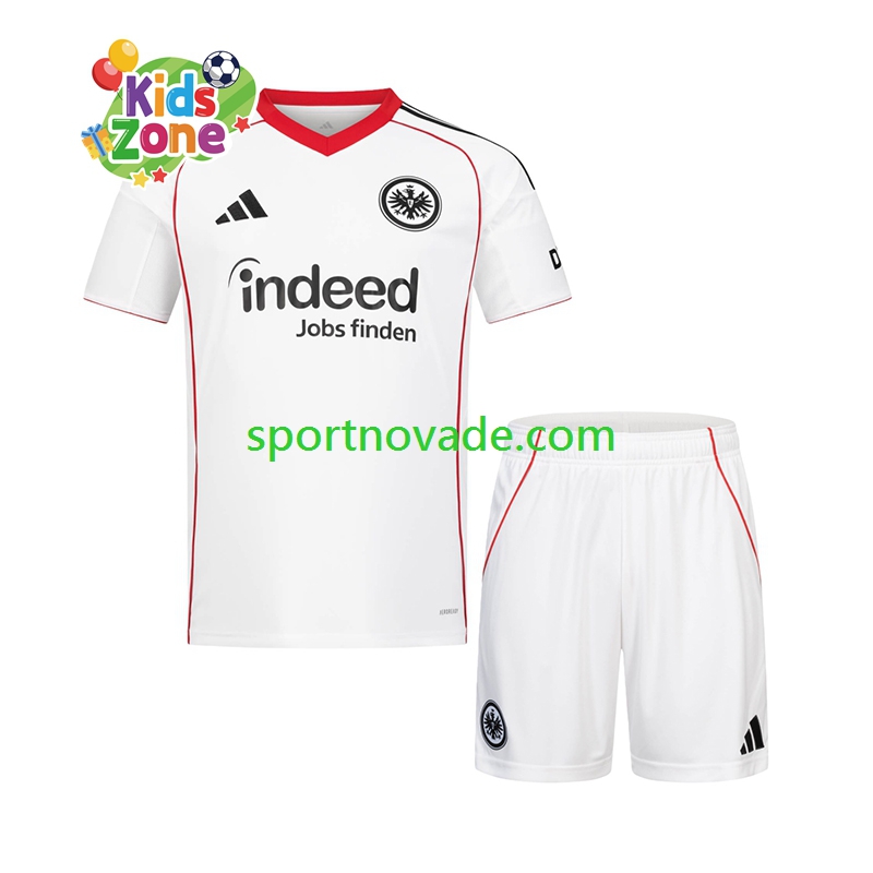 Eintracht Frankfurt Auswärts Trikot Kinder Kurzarm 2025-2026