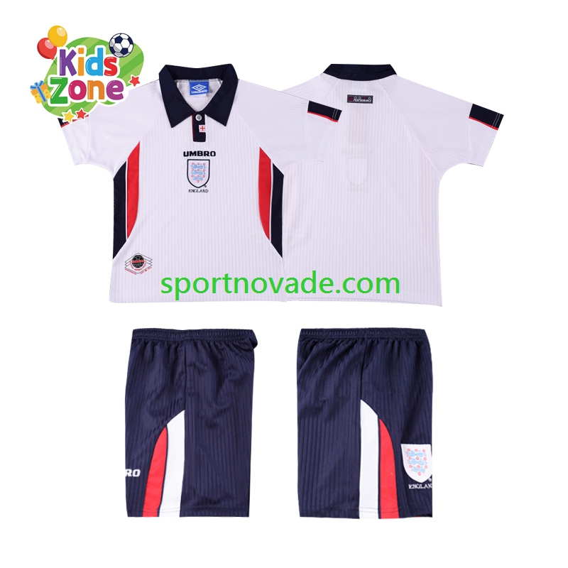 England Retro Heim Trikot Kinder Kurzarm 1998