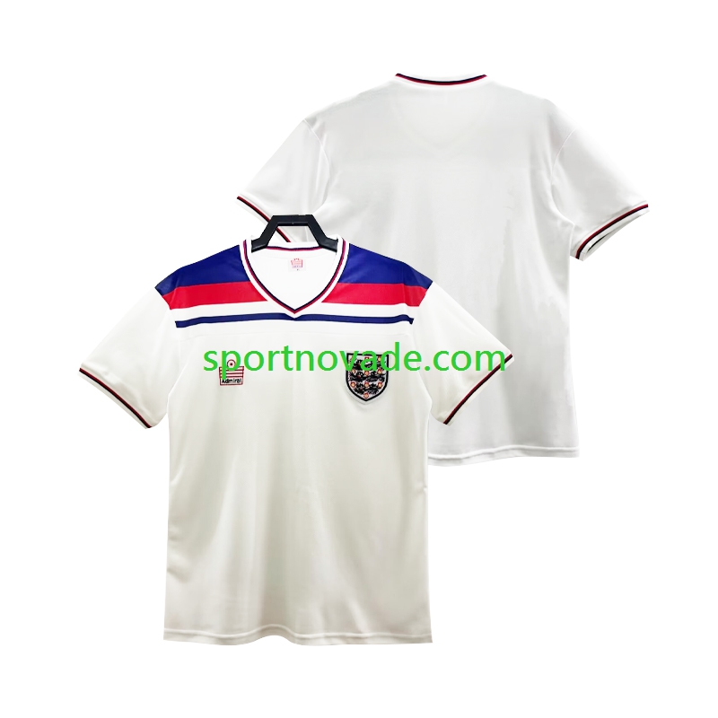 England Retro Heim Trikot Herren Kurzarm 1982