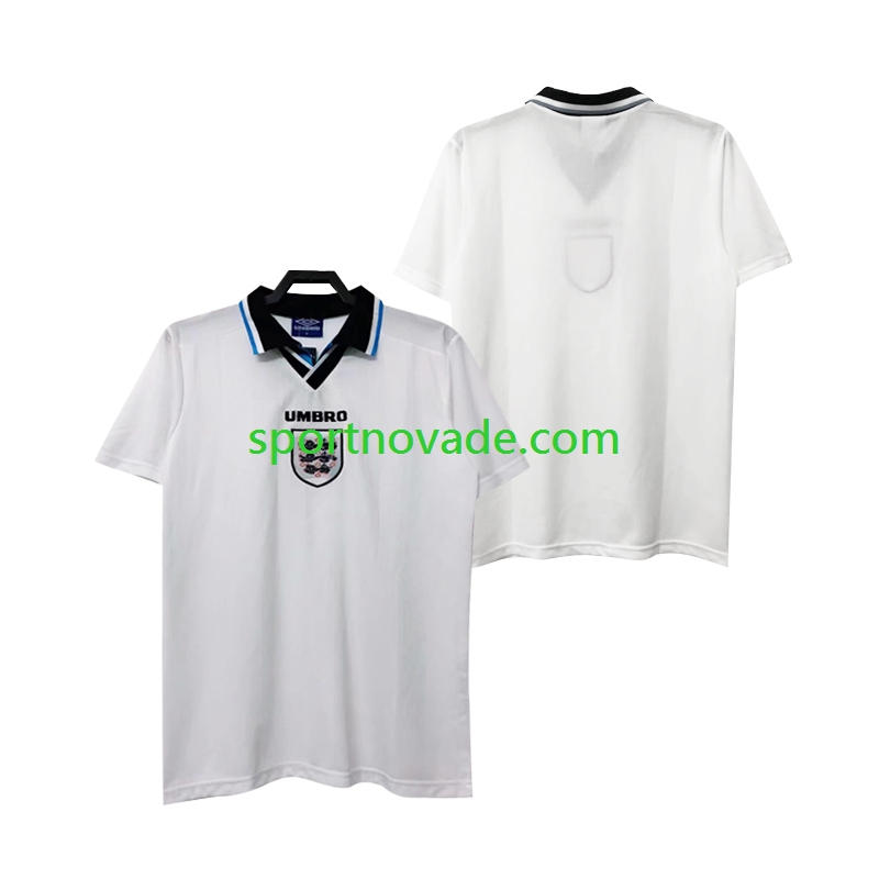 England Retro Heim Trikot Herren Kurzarm 1996
