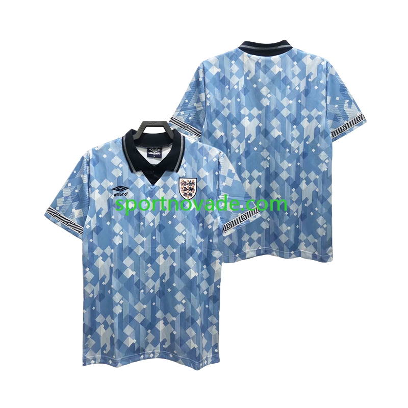 England Retro Dritt Trikot Herren Kurzarm 1990