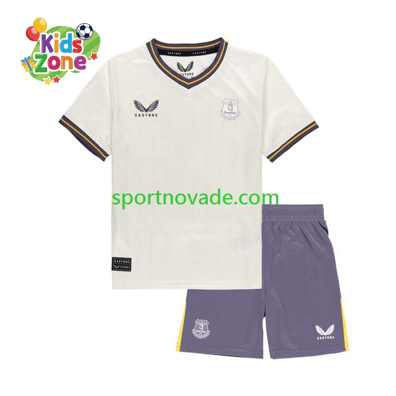 Everton Dritt Trikot Kinder Kurzarm 2024-2025